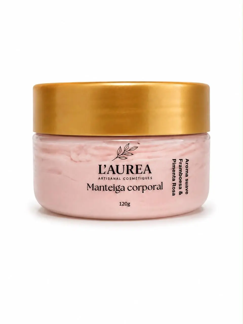 Manteiga Corporal Framboesa & Pimenta Rosa – L’Aurea Artisanal Cosmetics