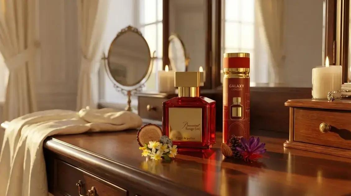 Notas Olfativas Masculinas do Baccarat Rouge 540