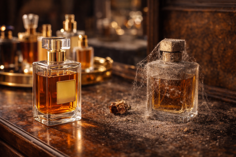 Perfume parado: o erro psicológico que faz muita gente desperdiçar fragrâncias de luxo